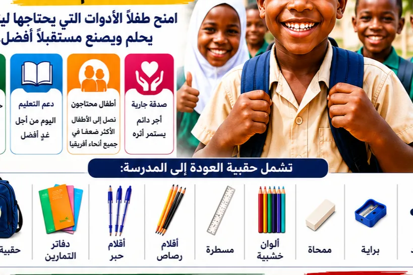 حملة IIYL لدعم العودة إلى المدارس 2026 – لمساندة الأطفال المحتاجين في أفريقيا